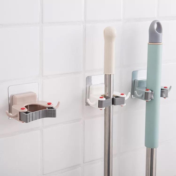 COMBO 3 Móc treo tường kẹp đồ cây lau nhà chổi lâu nhà , móc treo đồ đa năng, móc treo chổi đa năng, móc kẹp chổi đa năng