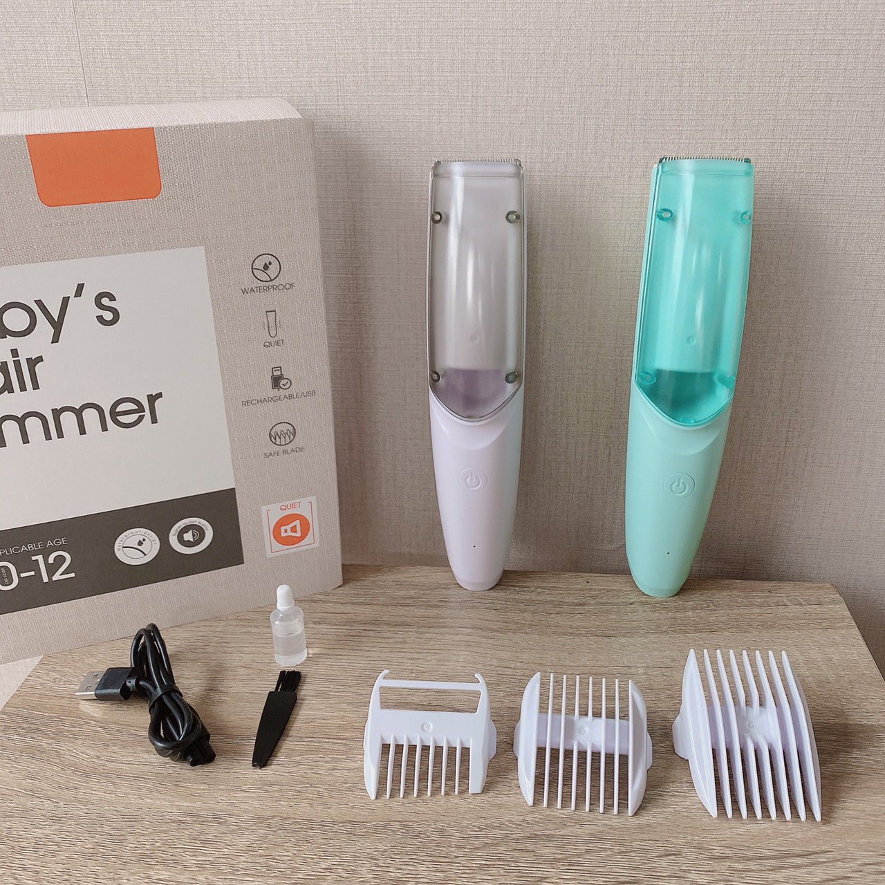 TÔNG ĐƠ CẮT TÓC BABY'S HAIR TRIMMER CHO BÉ (có hút tóc)