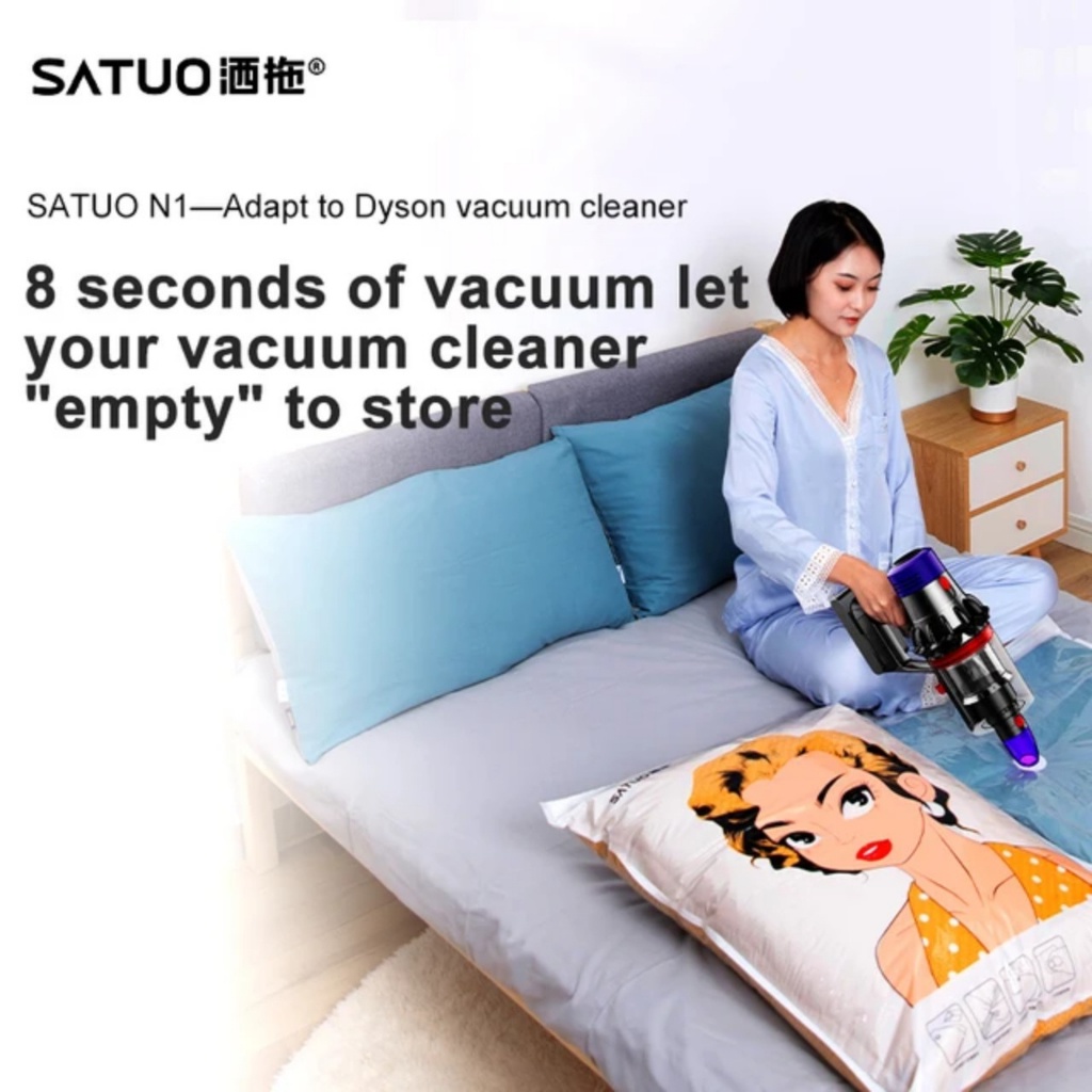 Đầu hút chân không Dyson và 6 túi trữ đồ ( mền gối - ga nệm )