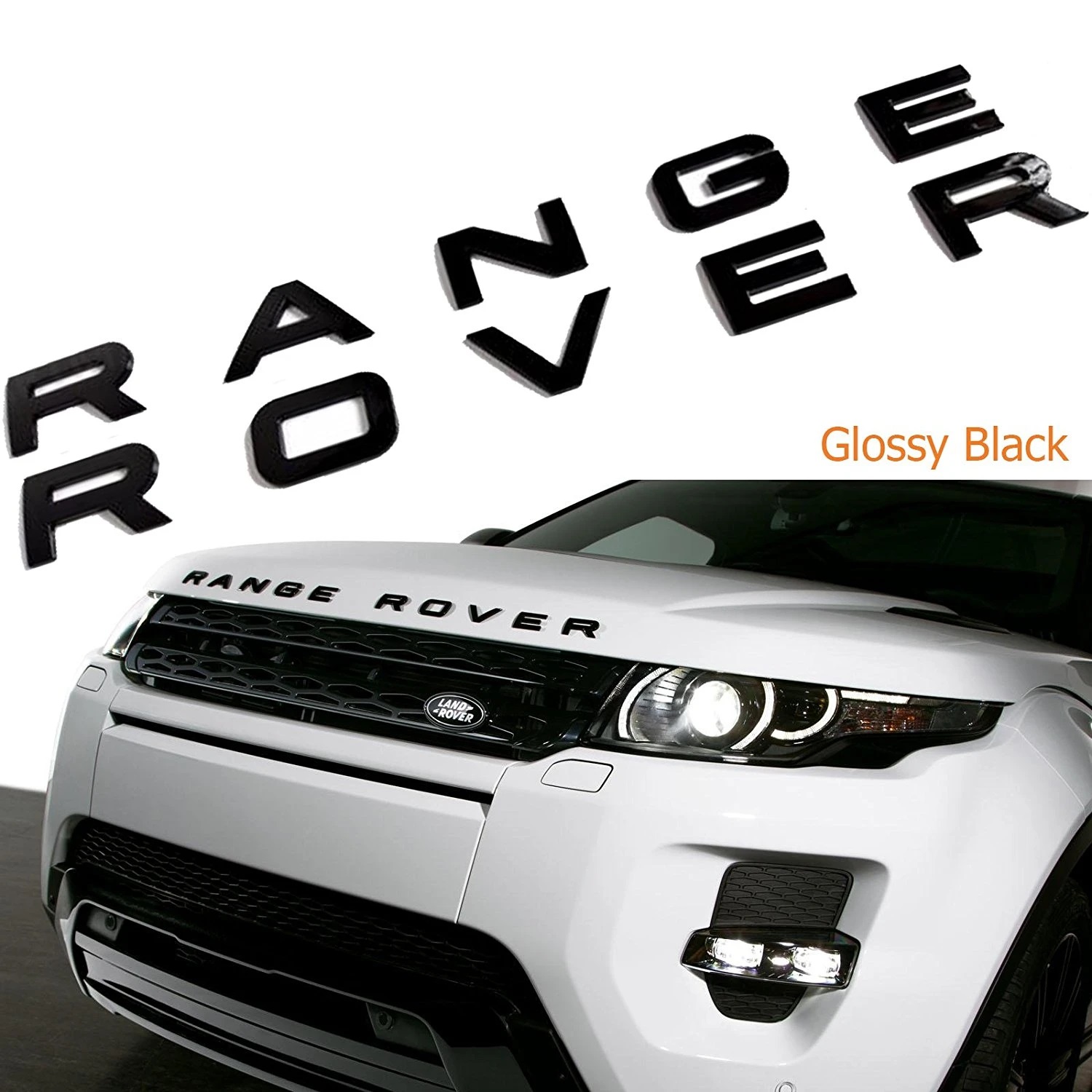 Tem Logo Chữ Nổi RANGE ROVER Dán Trang Trí Xe