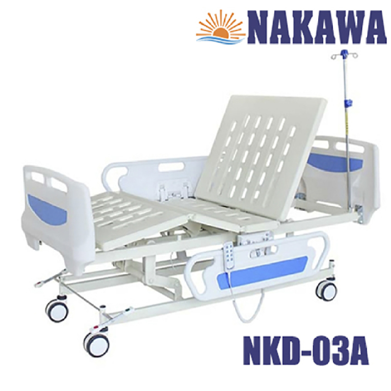 Giường bênh nhân điện đa chức năng abs NAKAWA NKD-03A,[Giá:15.790.000], giường y tế điện đa chức năng, giường bênh viện cao cấp, thiết bị chăm sóc sức khoẻ cho người bệnh, giuong benh nhan, giuong y te, giuong benh vien nhập khẩu