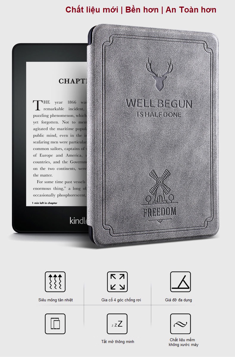 Bao Da Cho Máy Đọc Sách Kindle Paperwhite Gen 4 10th 2019
