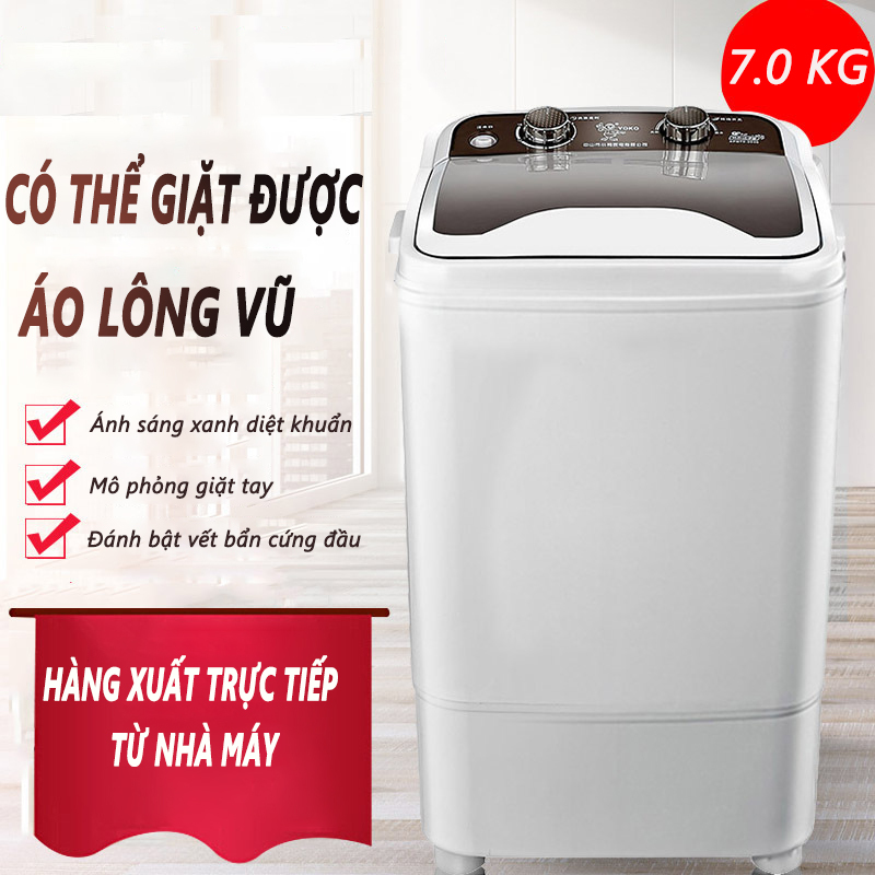 Bảng giá Máy giặt 7kg bán tự động màu xám nắp đen máy giặt 1 lồng cửa trên Our shopping home Điện máy Pico