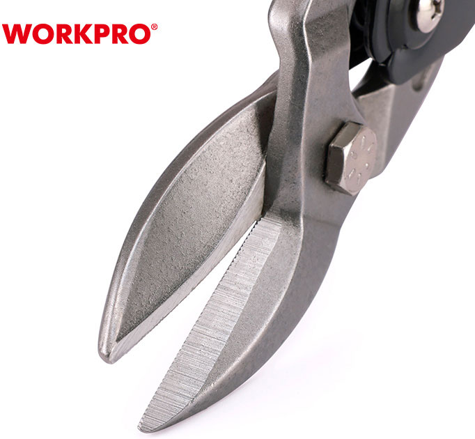 10" Kéo cắt tôn mũi cong phải thép CR-MO Workpro WP214019