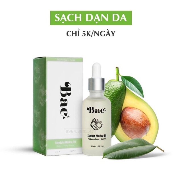 Dầu Cho Rạn Da Sau Sinh Bae 50ml - Mẫu mới