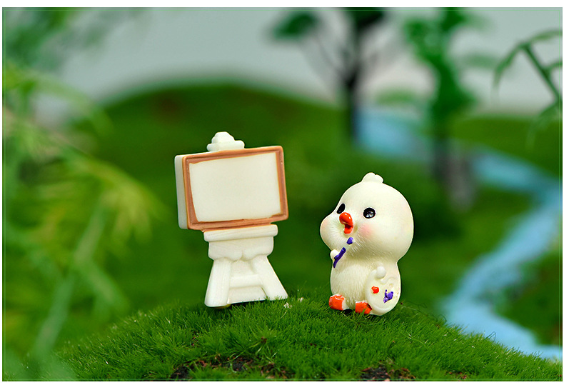 Phụ kiện trang trí tiểu cảnh: vịt con dễ thương