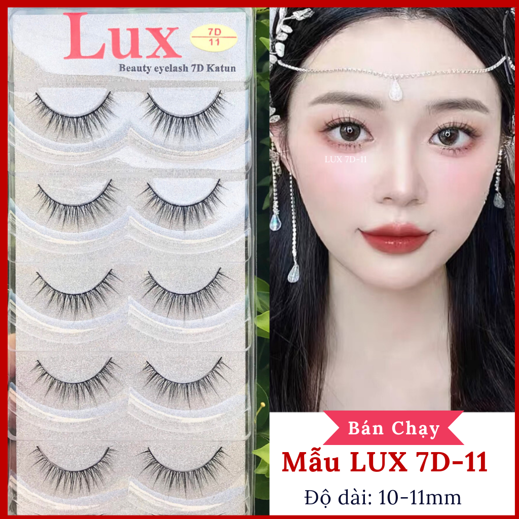Mi giả LUX 7D Katun Cao Cấp [5 CẶP/HỘP]
