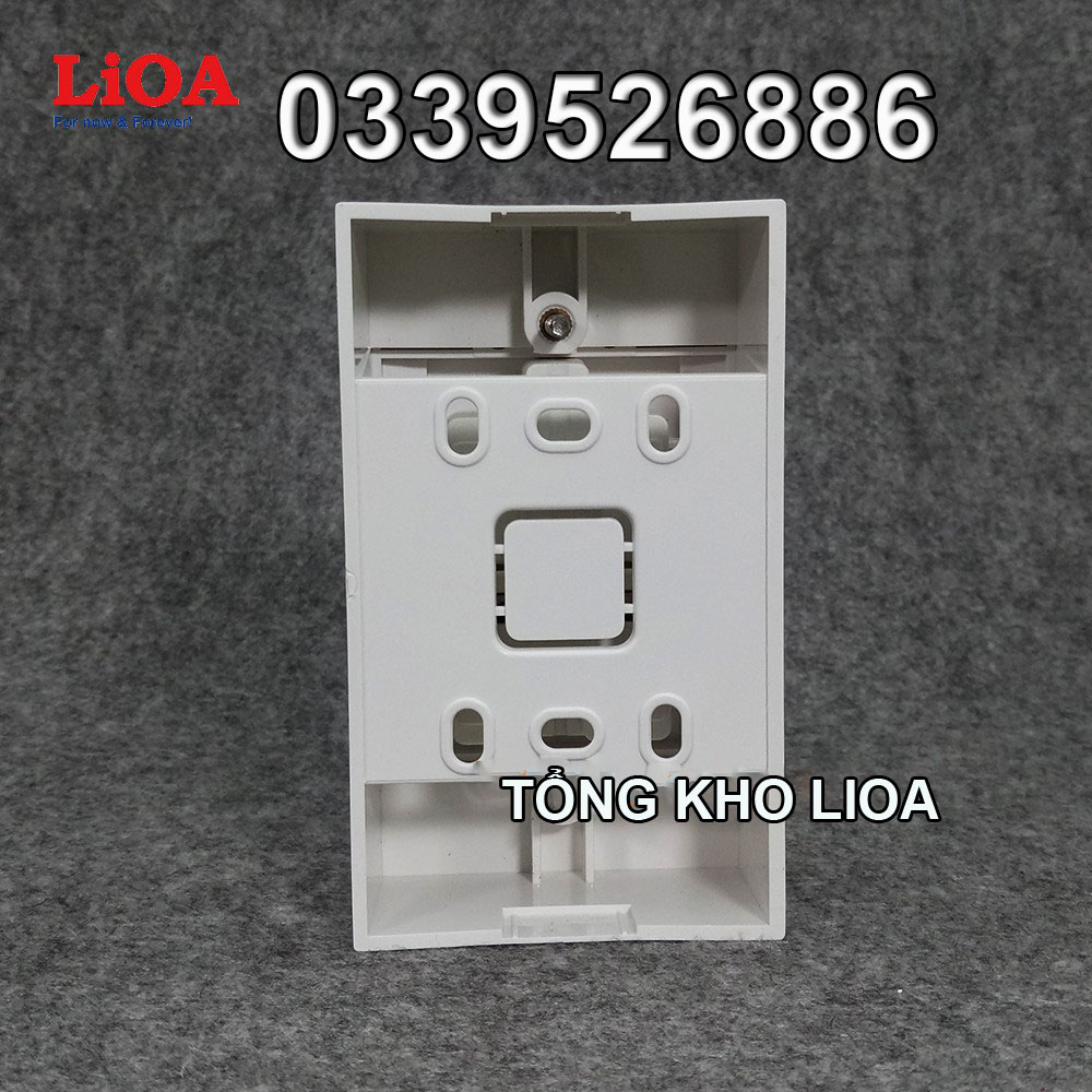 Combo ổ cắm điện đôi 3 chấu 16A LiOA (3520W) - Lắp nổi