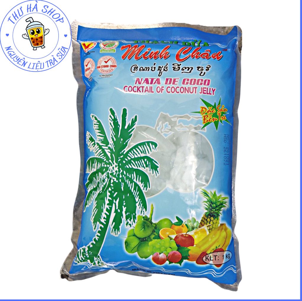 Thạch Dừa Minh Châu Túi 1kg – Topping Giòn Ngon Cho Mọi Món Ăn