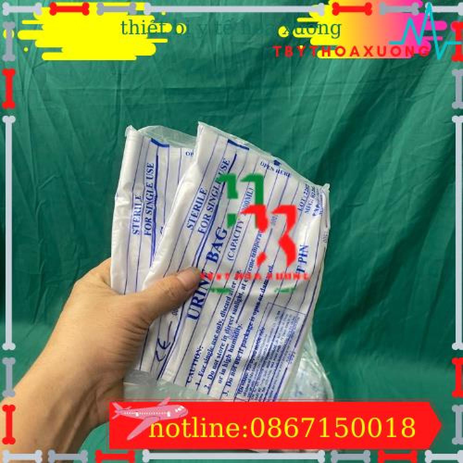 10 Túi Đựng Nước Tiểu Van Ngang