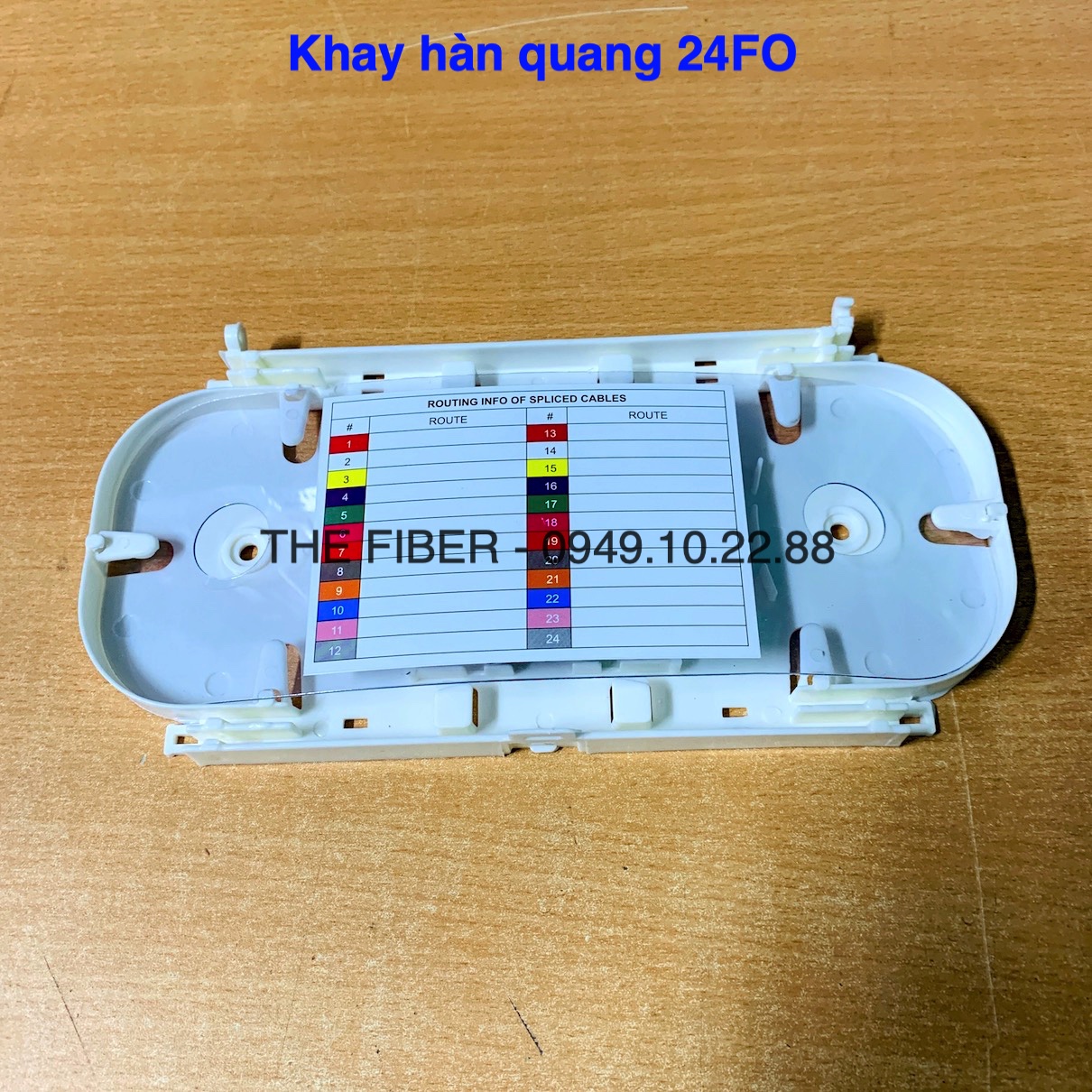 Khay hàn quang 24fo - 12/24fo dùng để gắn odf bảo vệ mối hàn sơi quang