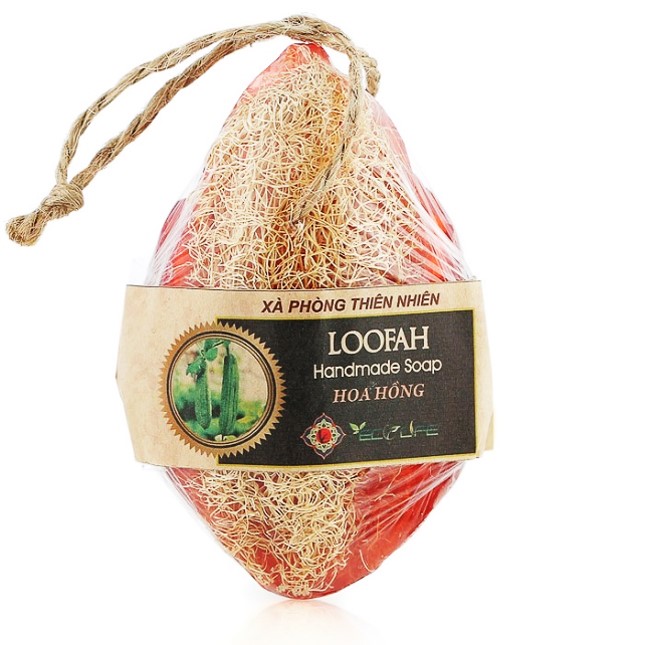 Xà phòng xơ mướp hoa hồng