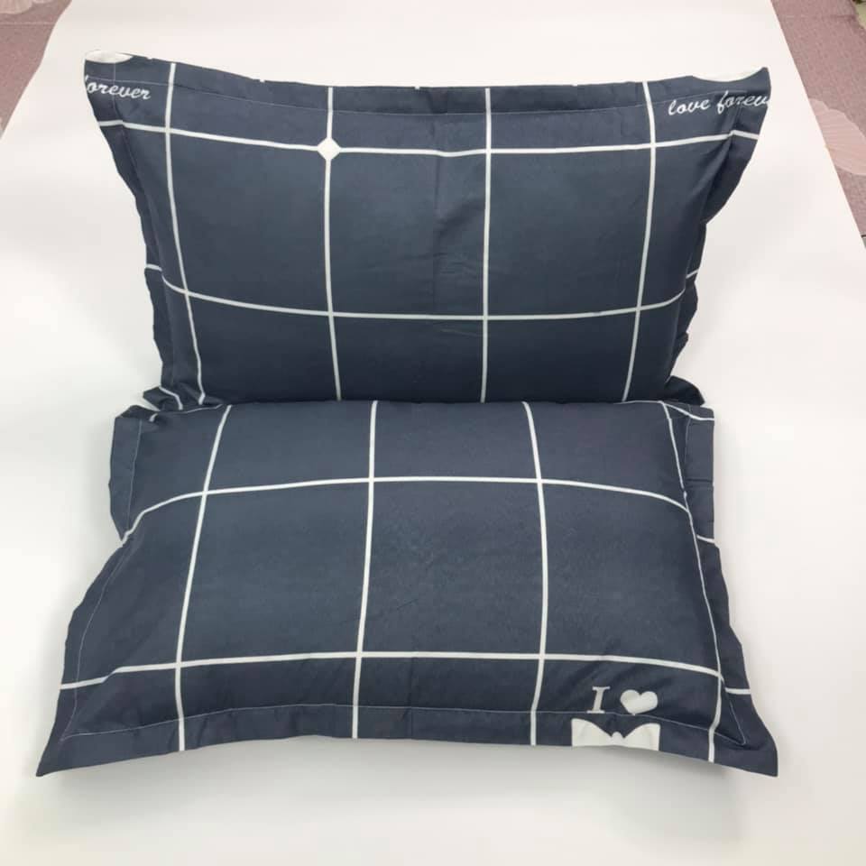 Bộ 2 Vỏ gối nằm,áo gối nằm cotton poly vải mềm mát,xả kho giá lỗ Mã hàng VG107 Bà Béo Kho chăn ga gối, ga giường, drap giường