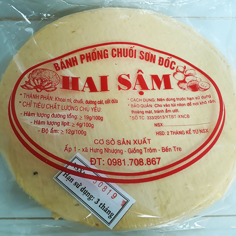 Bánh phồng mì vàng  SƠN ĐỐC  BẾN TRE 30 bánh