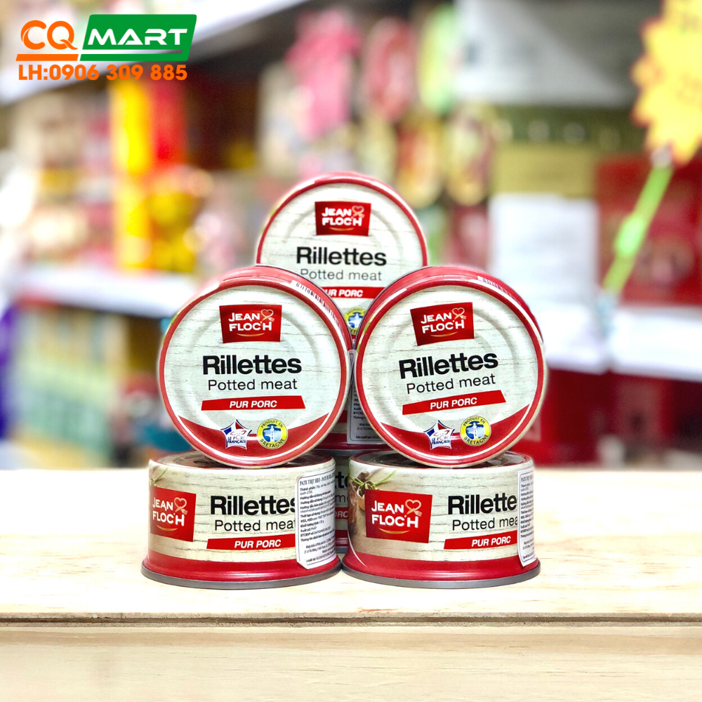 Pate thịt heo Rillettes hiệu Jean Floch 125g