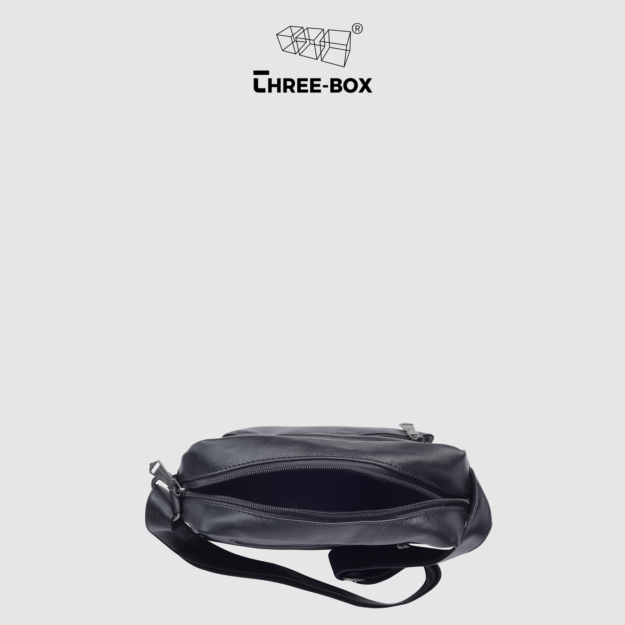 Túi da đeo chéo Three-Box chính hãng - MS6371