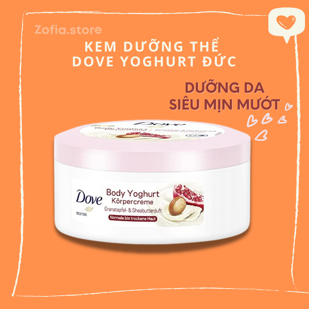 Kem dưỡng thể sữa chua DOVE ĐỨC 250ml
