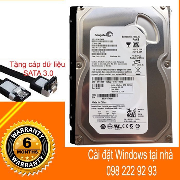Ổ cứng 250GB - Ổ cứng 250GB bh 6t