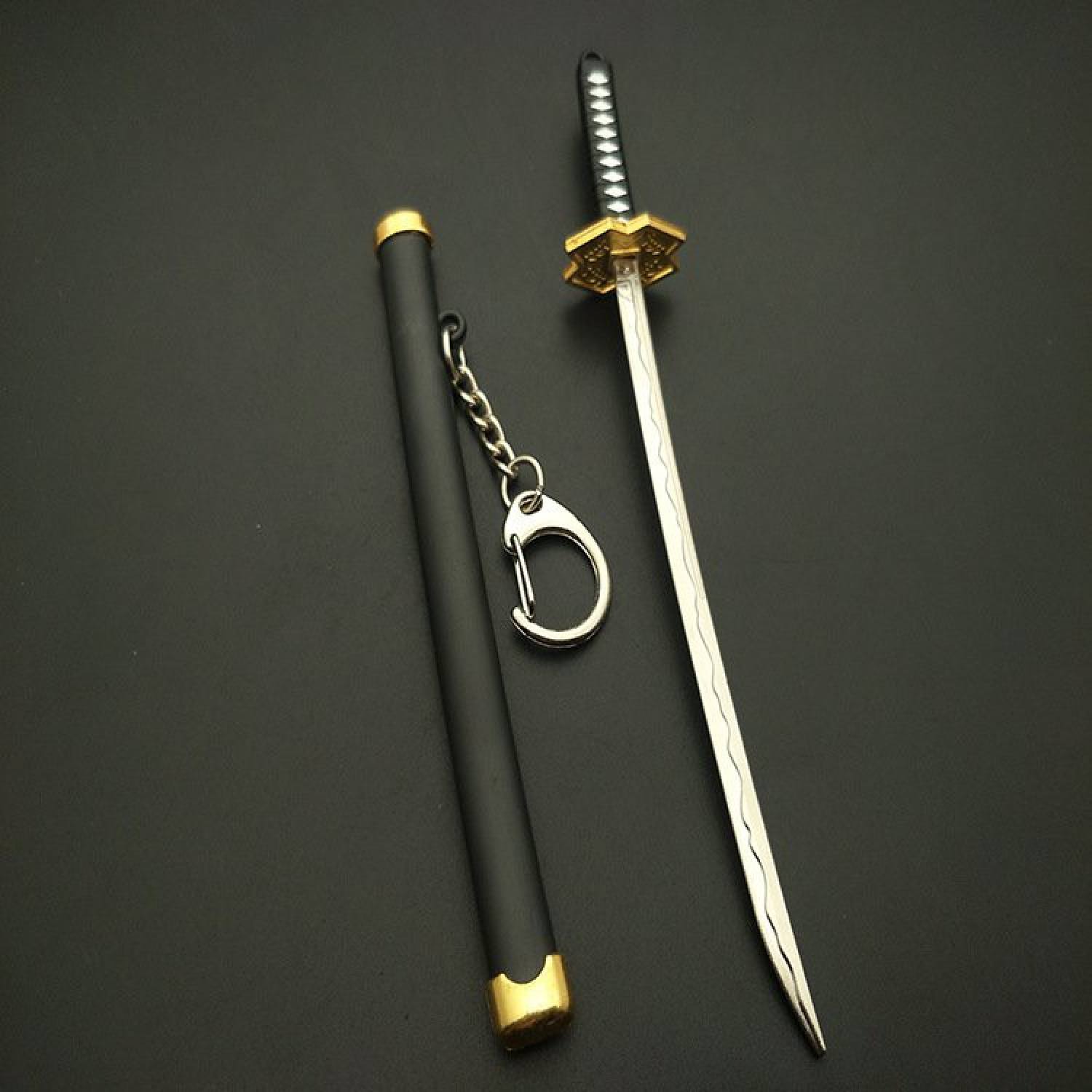 Mô hình Móc khóa kiếm One Piece kim loại không gỉ để sưu tầm 22cm