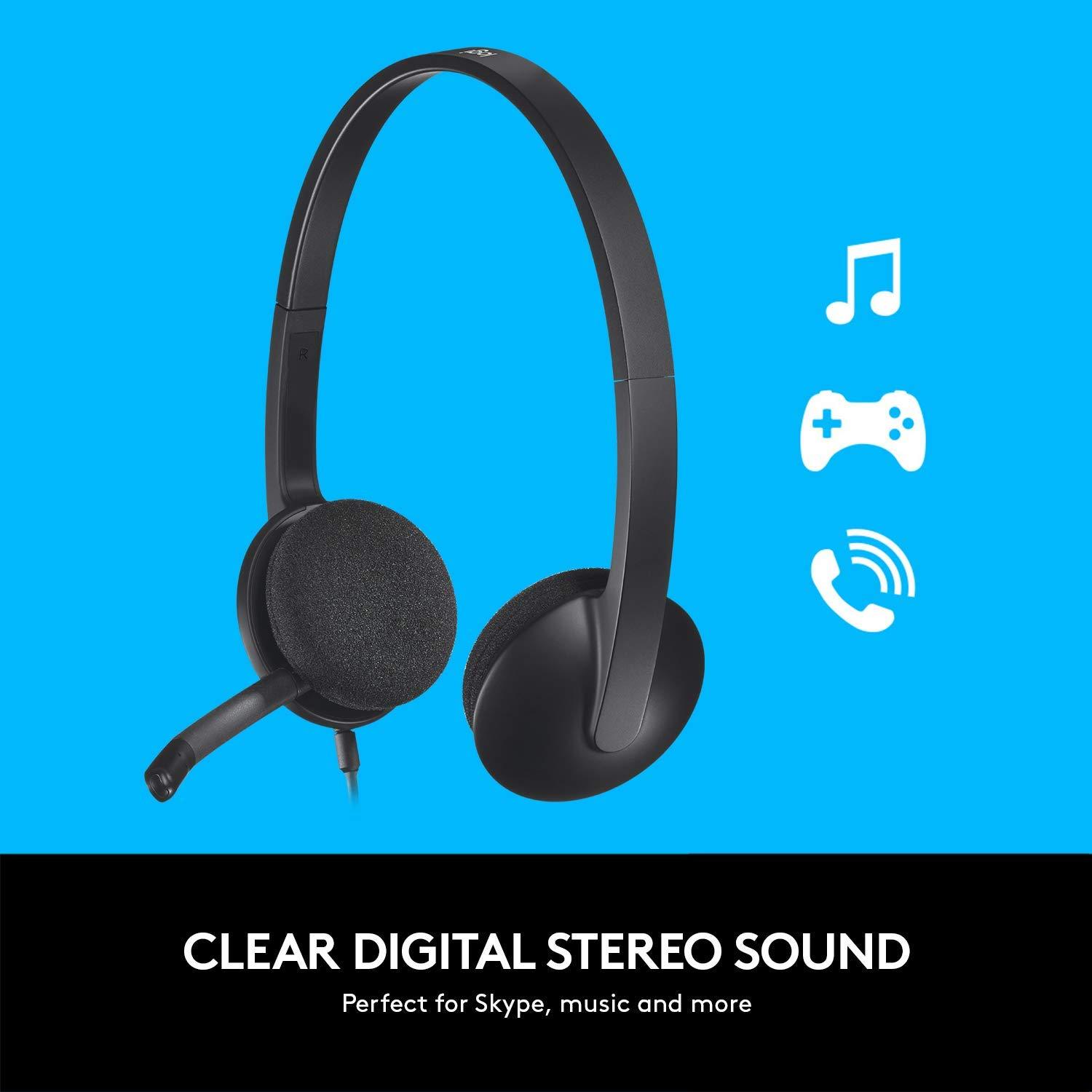 Tai nghe kèm mic USB Logitech H340