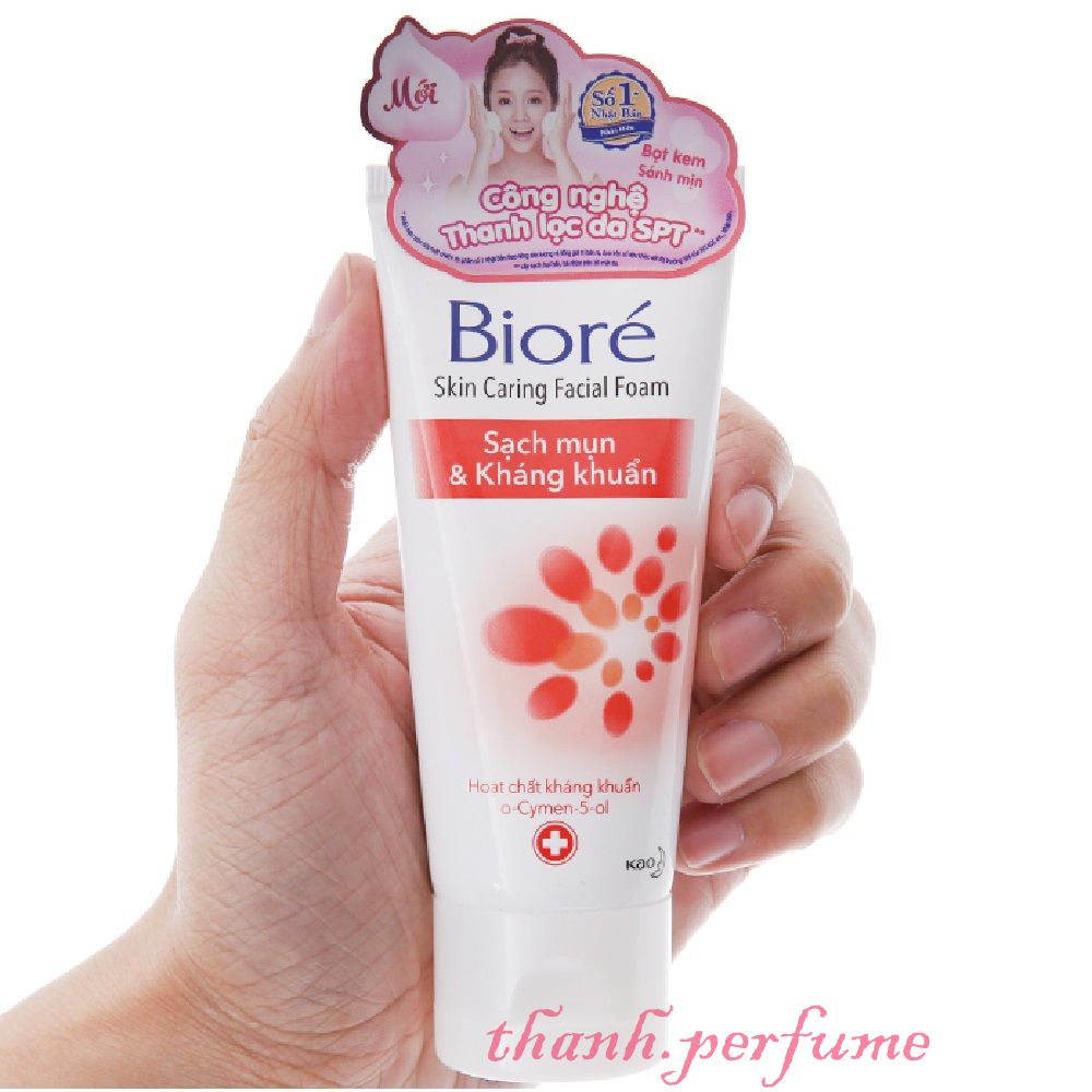 Sữa Rửa Mặt 50G Biore Sạch Mụn & Kháng Khuẩn