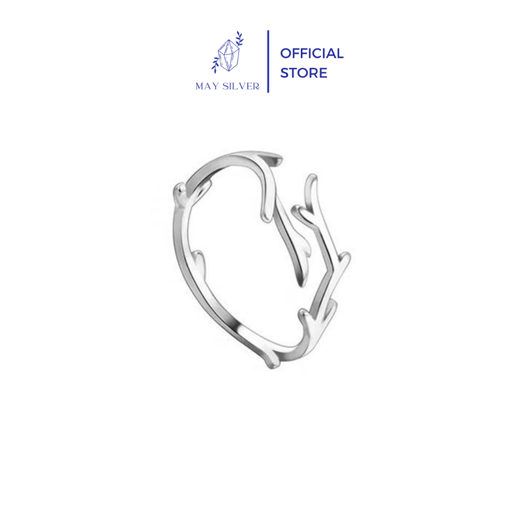 Nhẫn bạc nữ - Nhẫn bạc Ý 925 độc đáo cá tính Mây Silver N4