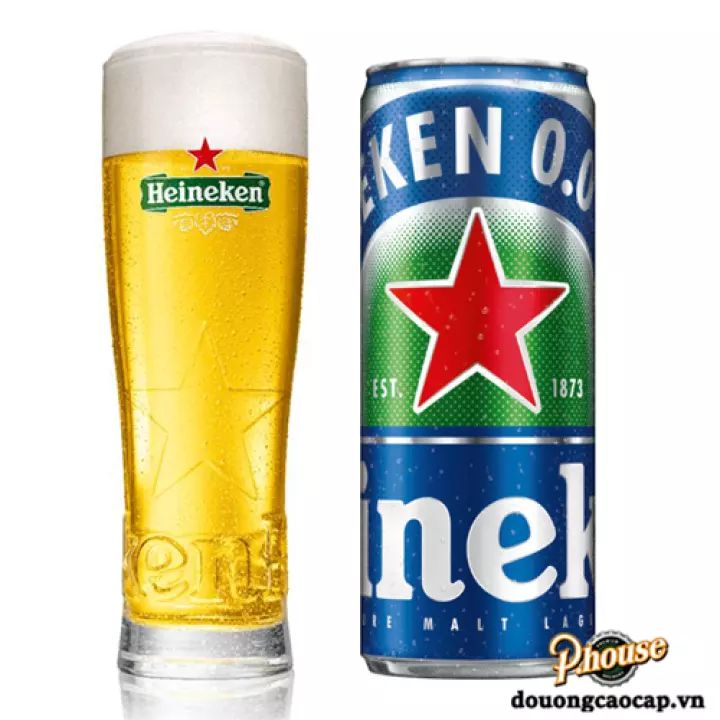 Bia Heineken 0 độ cồn 330ml