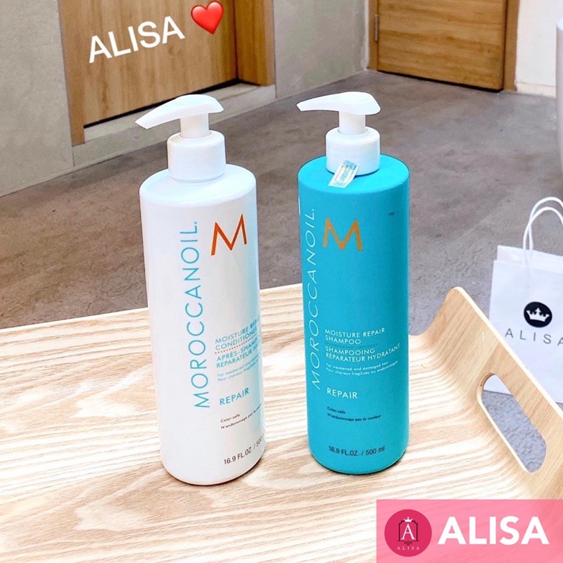 [Mã SKAMA8 giảm 8% đơn 300K] Set gội xả Moroc - ALISA
