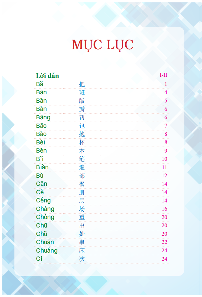 Lượng Từ Tiếng Hán Hiện Đại (Sách Màu)