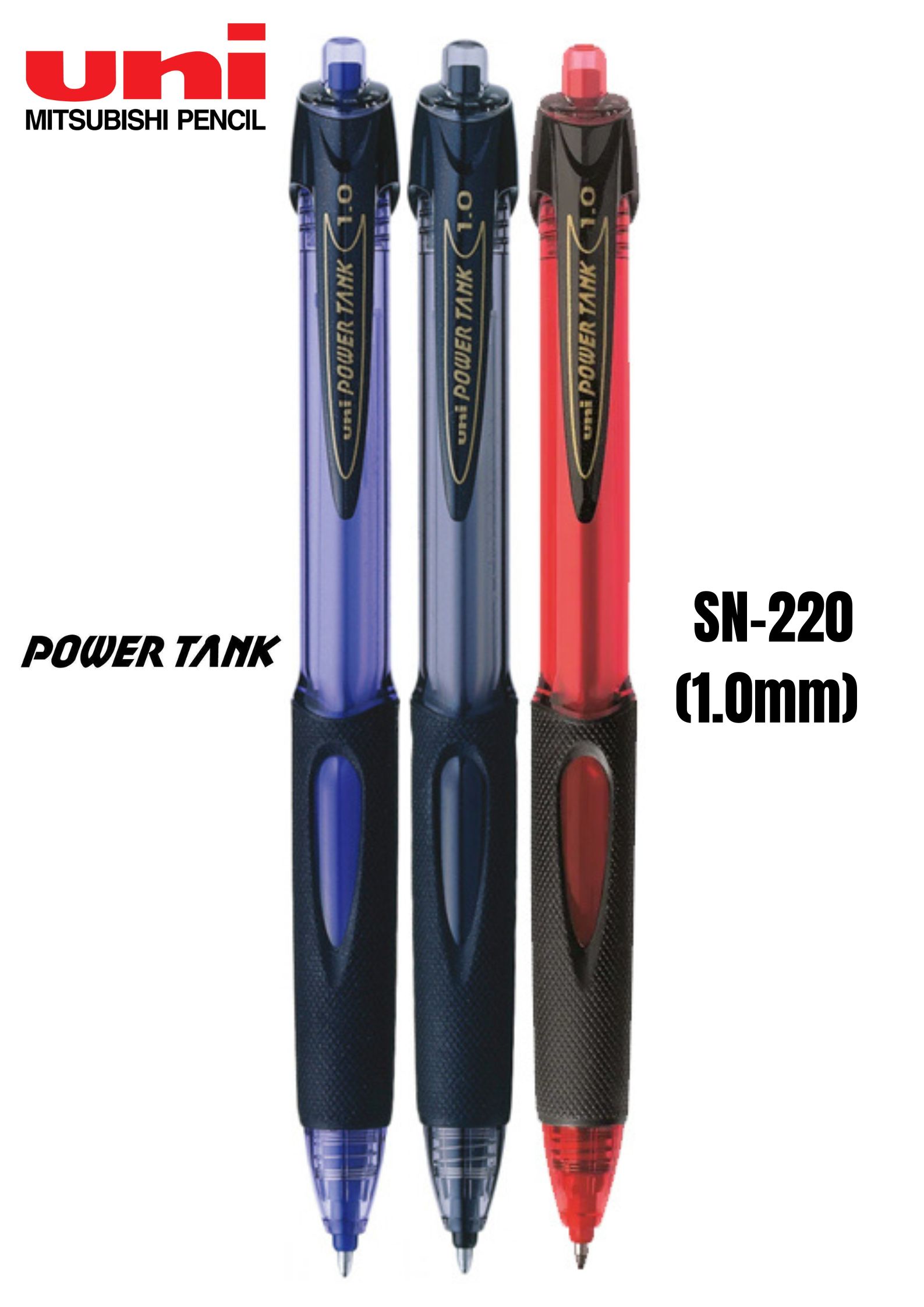 SN-220 (1.0mm) UNI-BALL Power Tank pressurized ballpoint pen