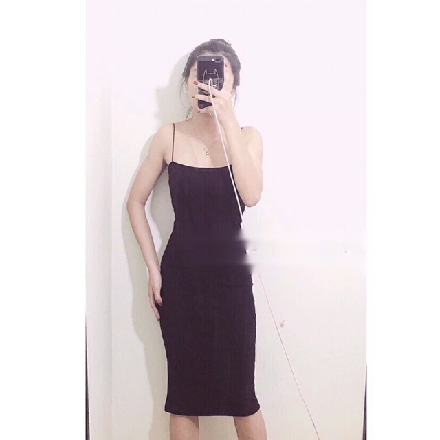 Váy body 2 dây dáng dài chất đẹp