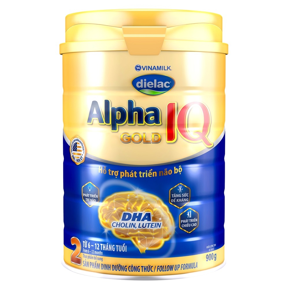 [HCM]Sữa bột Alpha IQ gold số 2 900g