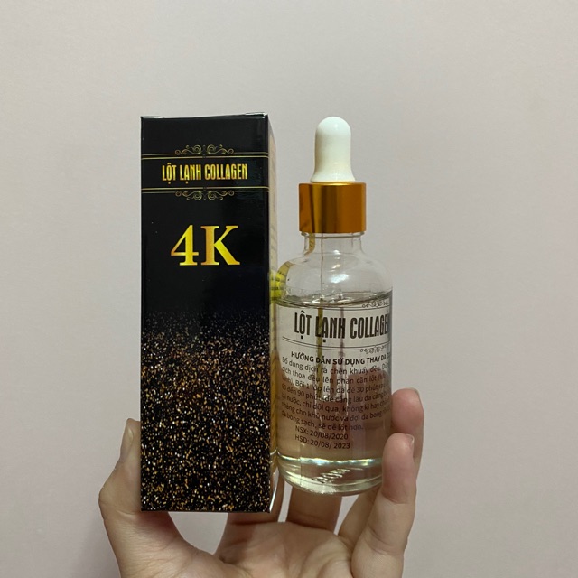 Thay da sinh học. Nước lột Collagen 3D 4K 50ml