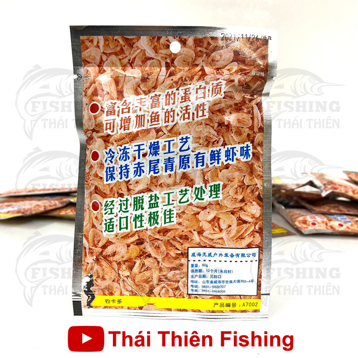 Combo 2 Gói Tôm Nam Cực Mồi Câu Đơn Đài Cá Chép, Rô Phi