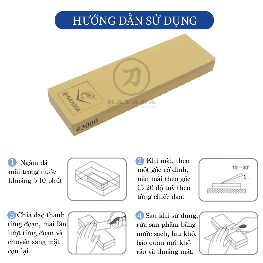 Đá mài tinh Naniwa #3000 ( cỡ lớn) - NAV 3000