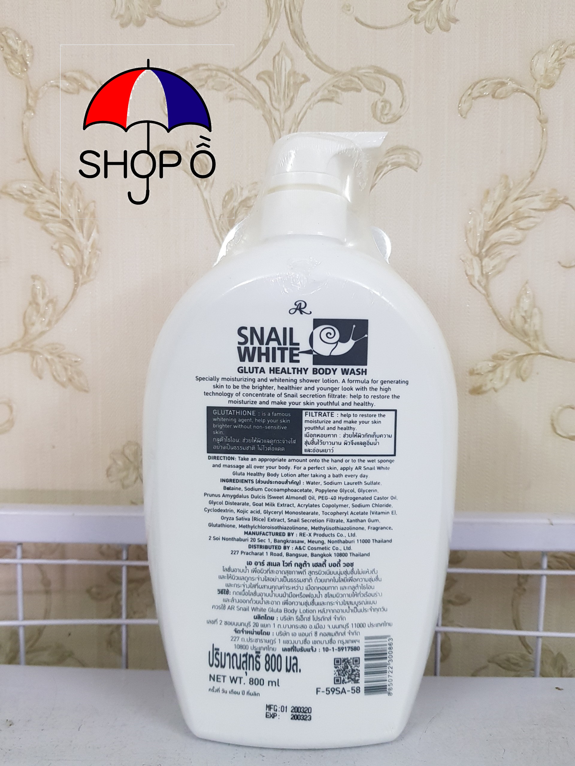 [HCM]Sữa tắm Snail White 800ml Thái Lan