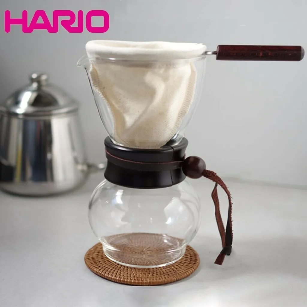 Bình Pha Cà Phê Vợt Hario Drip Pot Wood Neck