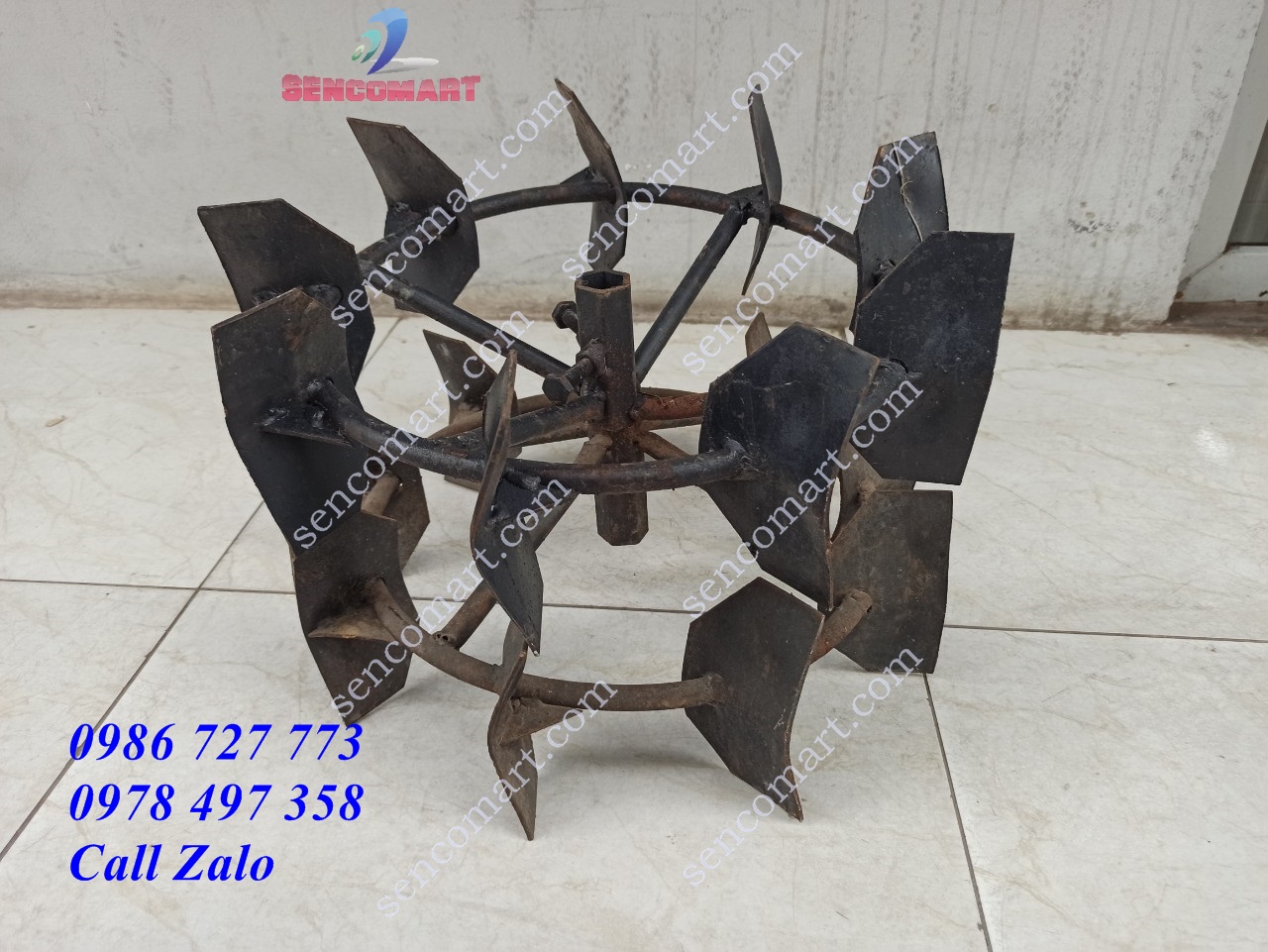 Bộ bánh bám trên cạn lắp cho máy xới đất đa năng