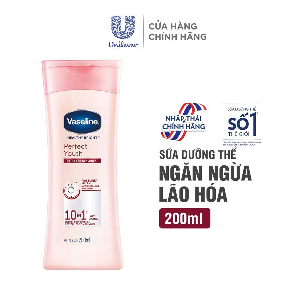 [HCM]Sữa Dưỡng Thể Vaseline perfect 10 - 200ml