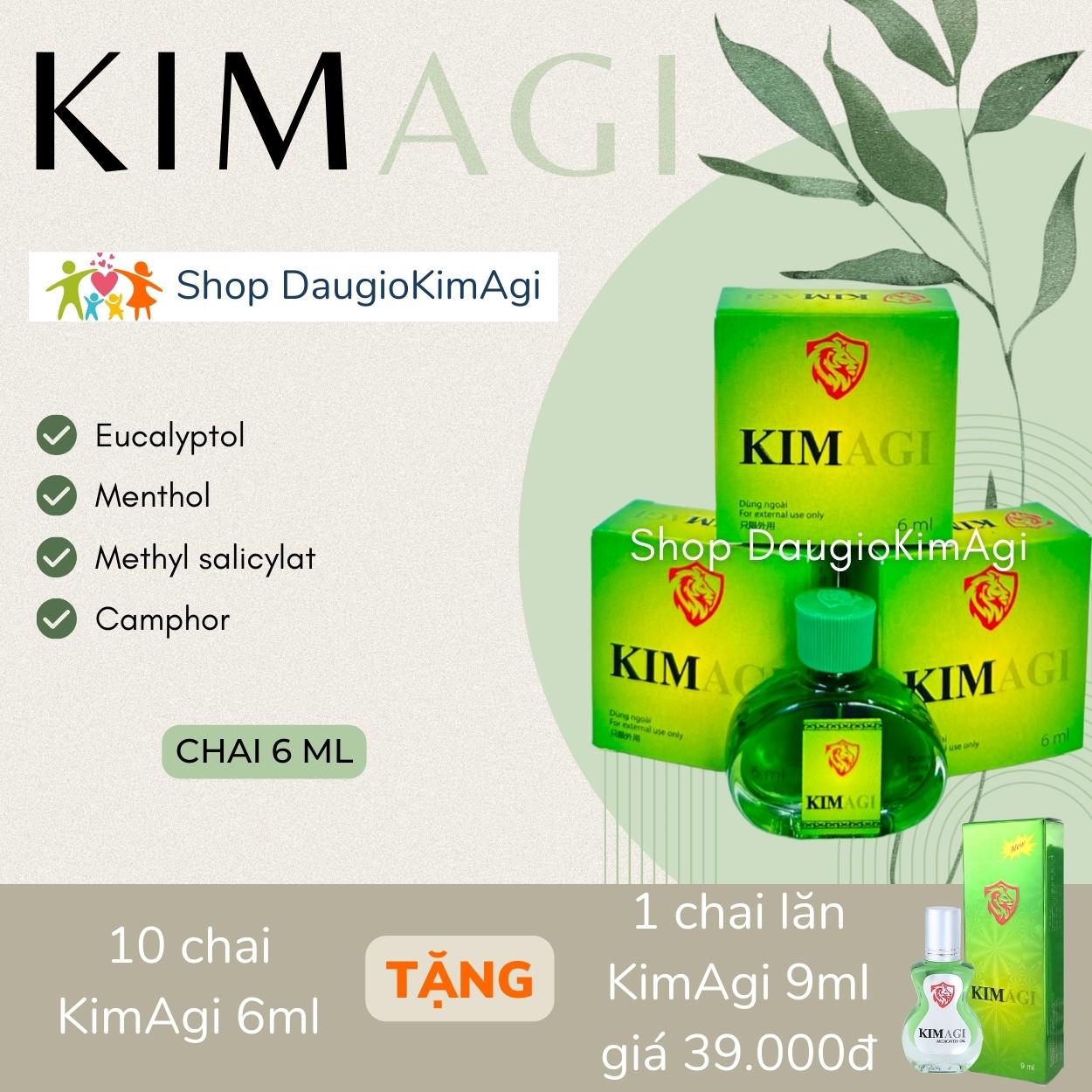 Dầu gió KimAgi chai 6ml kèm Tặng phẩm