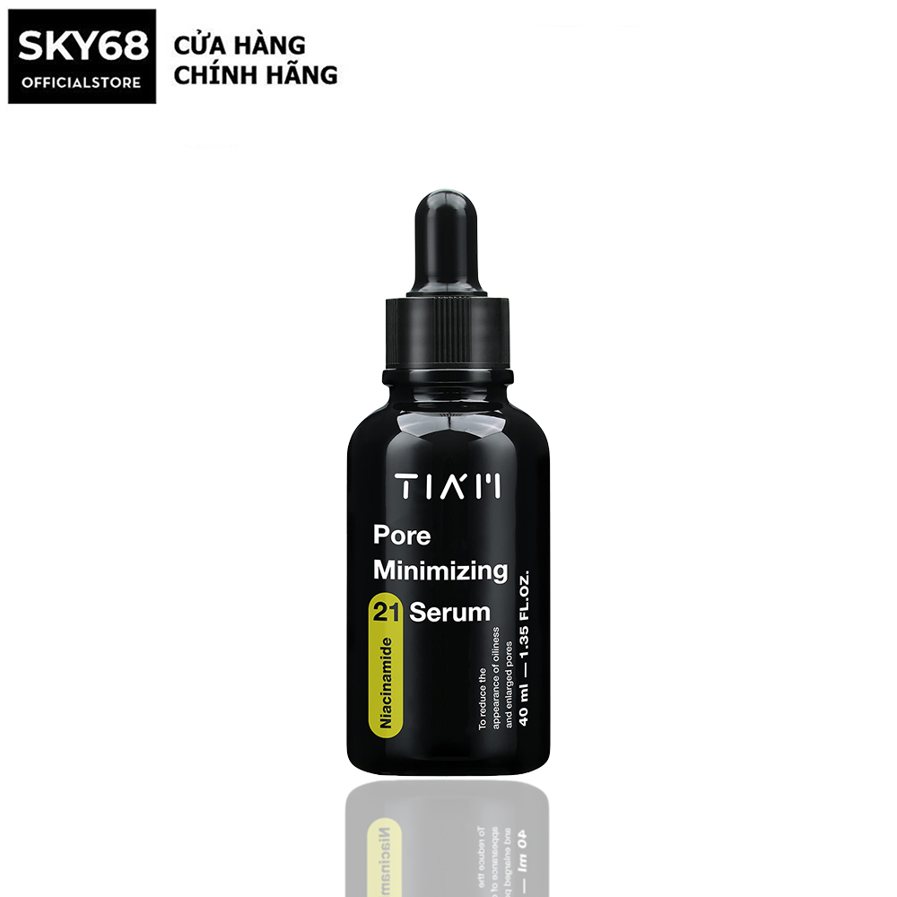 Tinh chất thu nhỏ lỗ chân lông, đều màu da niacinamide 20% + zinc 1% tiam pore minimizing 21 serum 40ml