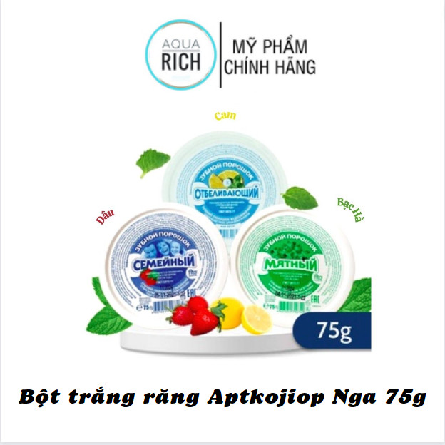 Bột trắng răng Aptkojiop Nga 75g