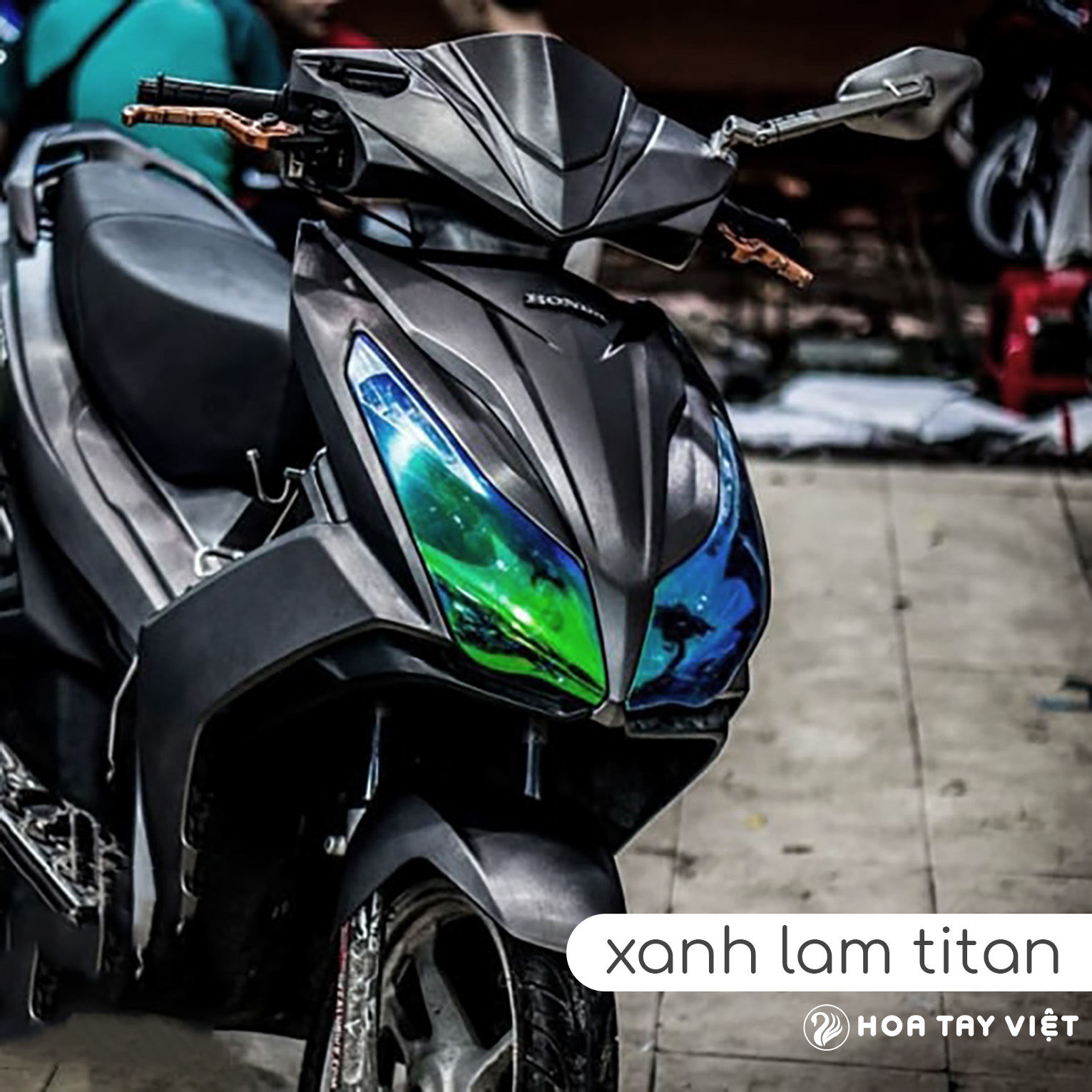 [1 cặp] Decal TITAN CHÓA ĐÈN  Airblade 2013 - 2015 trang trí AB 2013 - 2015
