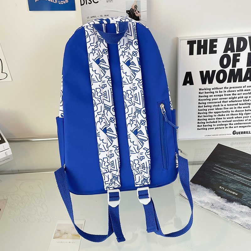 Balo ulzzang kẻ caro đi học học sinh sinh viên Hàn Quốc cao cấp chống nước Lemone BL292