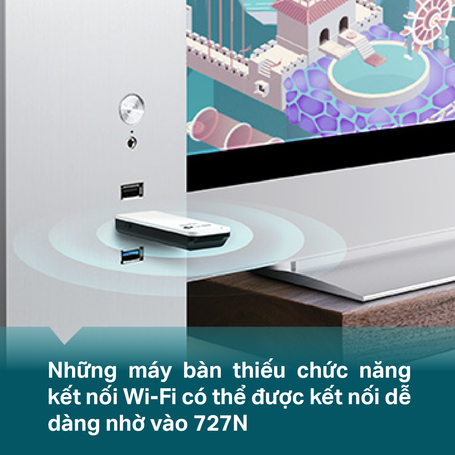 Bộ Thu Sóng Wifi USB Wifi TP-Link TL-WN727N Chuẩn N Tốc Độ 150Mbps - Hàng Chính Hãng