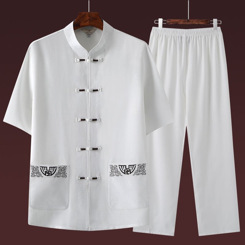 Bộ Đũi Nam cổ tàu ( Mát - Nhẹ Như Không) mã ( K96 )