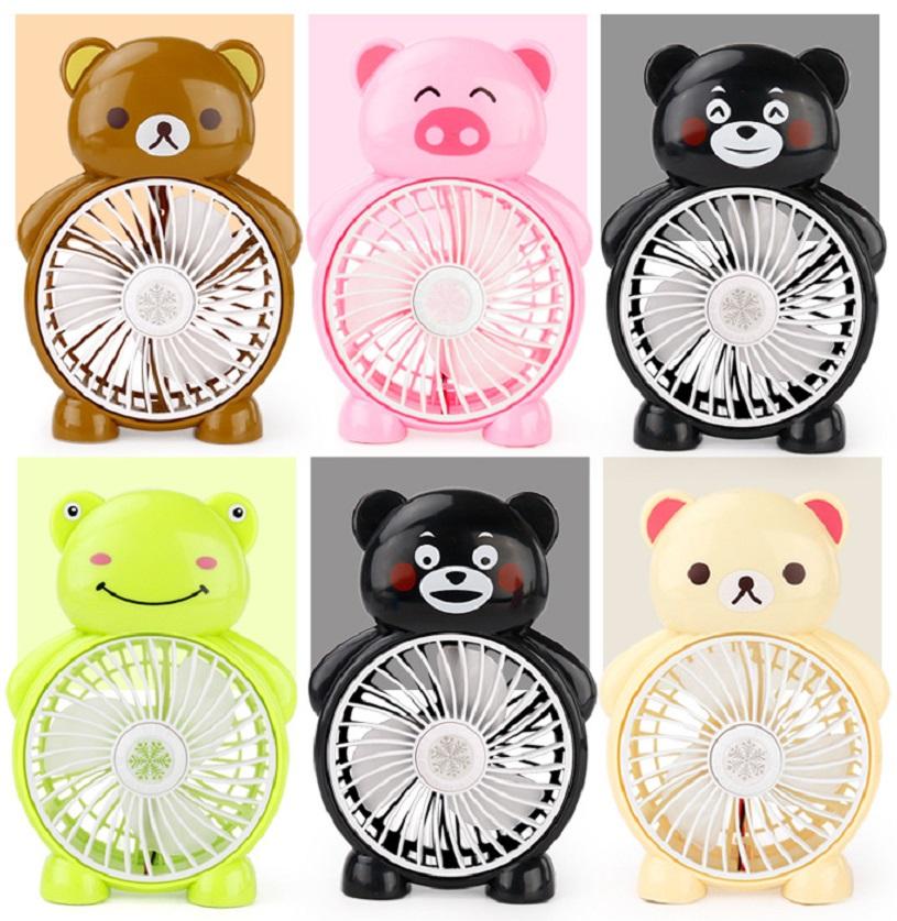 Quạt mini 3 cánh để bàn hình thú dễ thương (nhiều màu)
