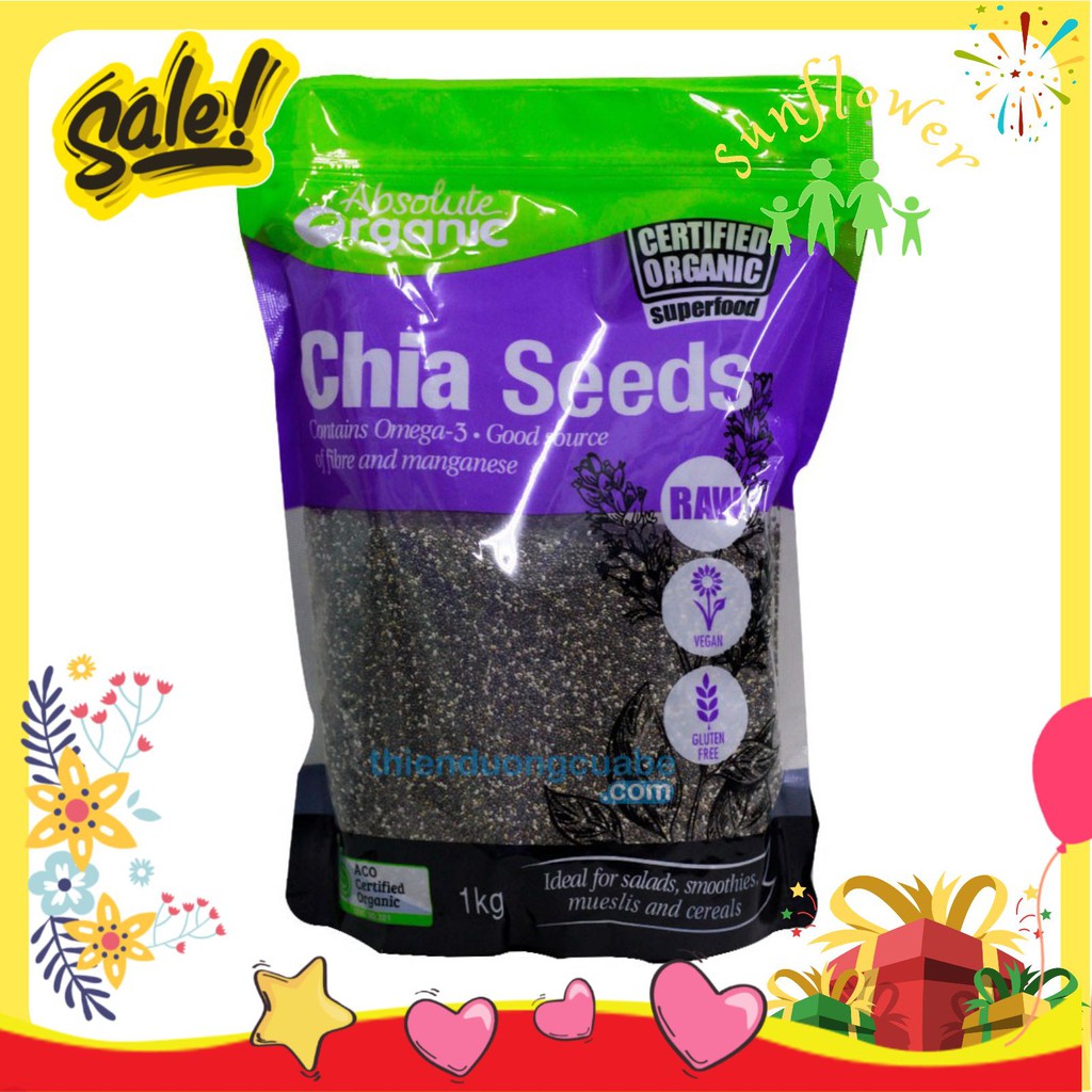 Hạt Chia Absolute Organic Túi 1kg - Shop Sunflower