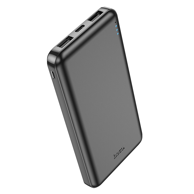 Pin sạc dự phòng hoco j100 10000mah max 2.1a tích hợp 2 input typec và microusb - nhất tín computer