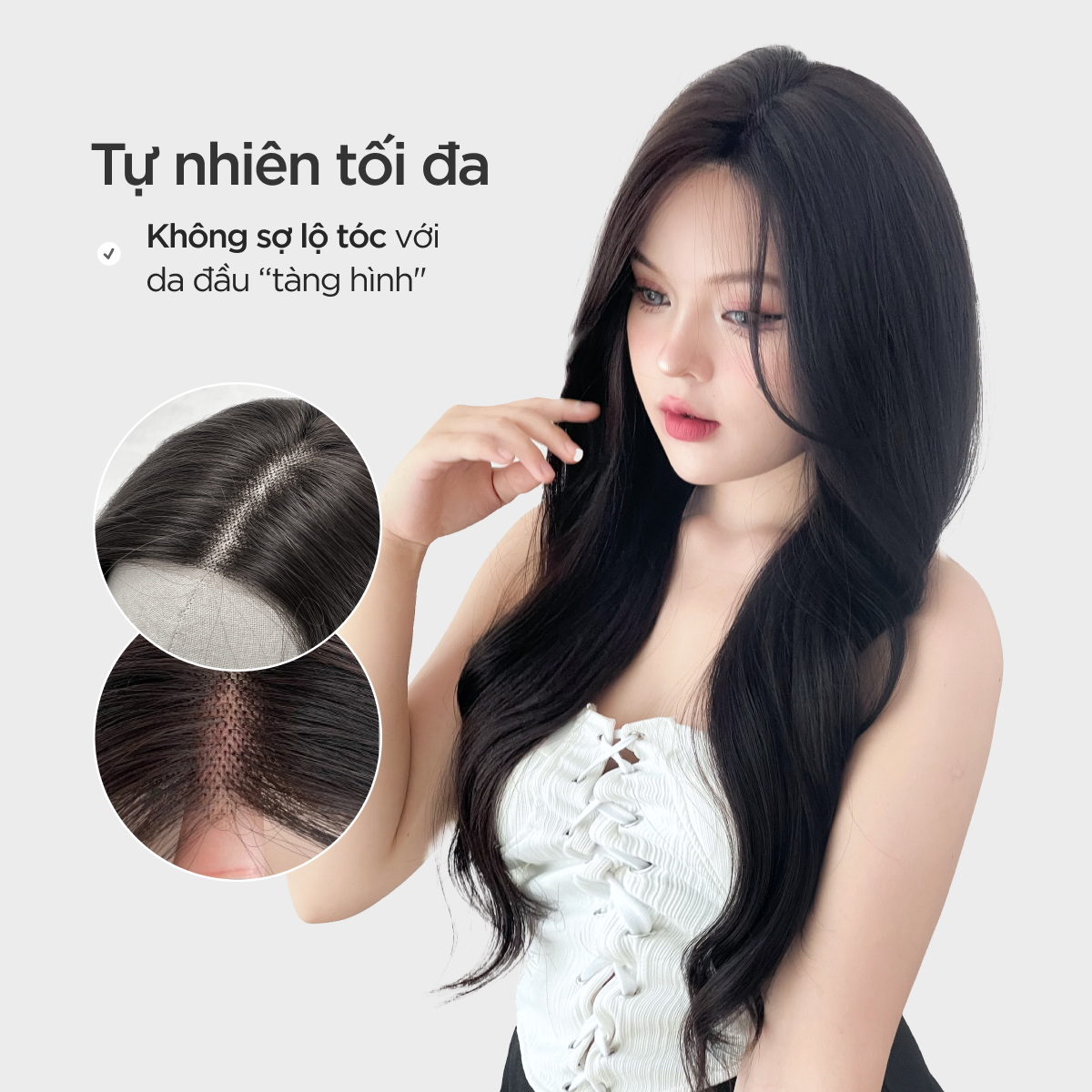 Tóc Siêu Da Đầu CAPELLI Andrea Premium Wig